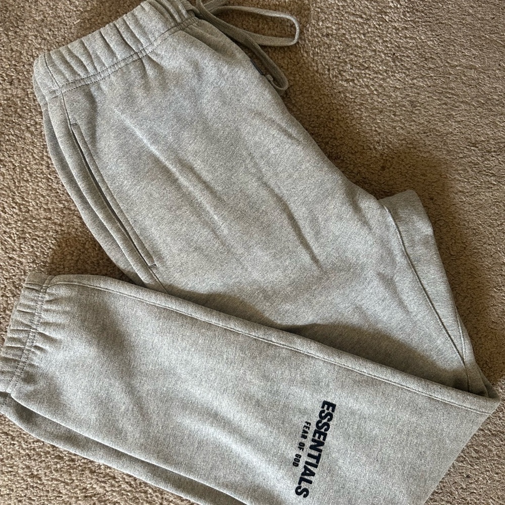 Fear of God Essentials Oatmeal Gray Sweatpants